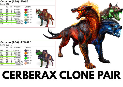 Cerberax clone ark - clone, survival
